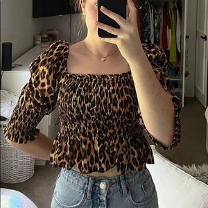 Zara cheetah top!! So cute!!